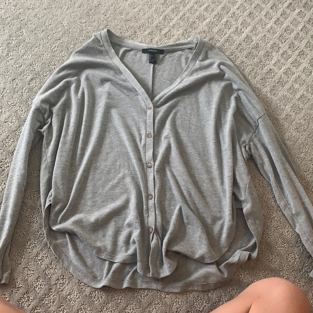 grey sweater